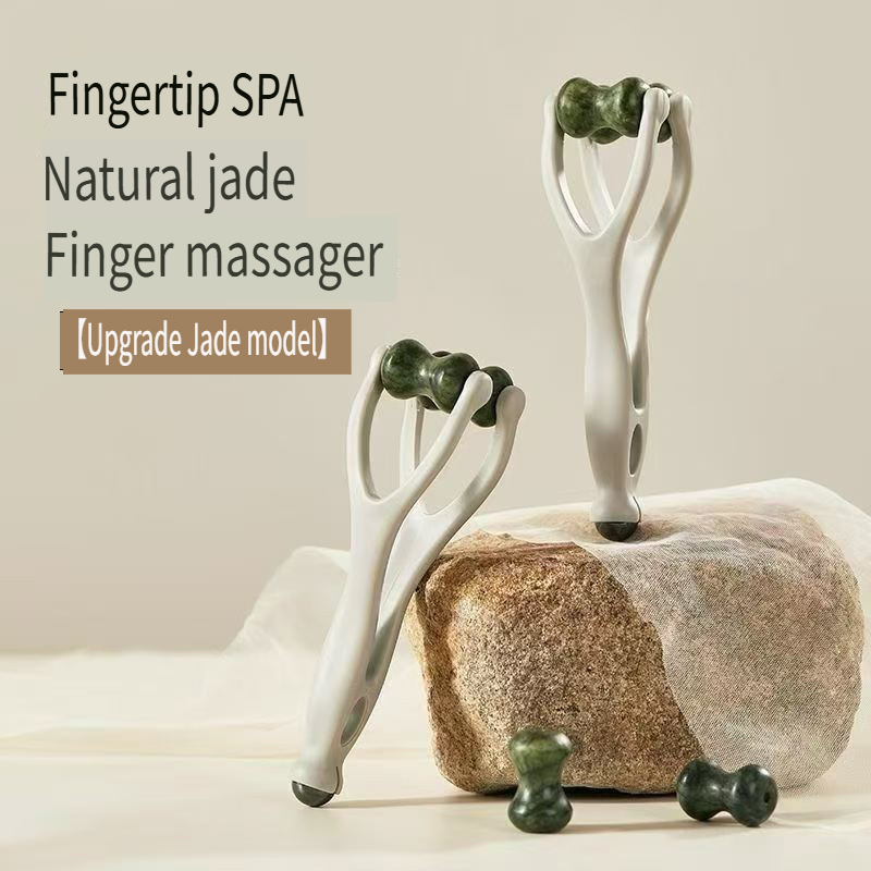 Home Spa Wellness - 1pc Natural Jade Finger Massager -