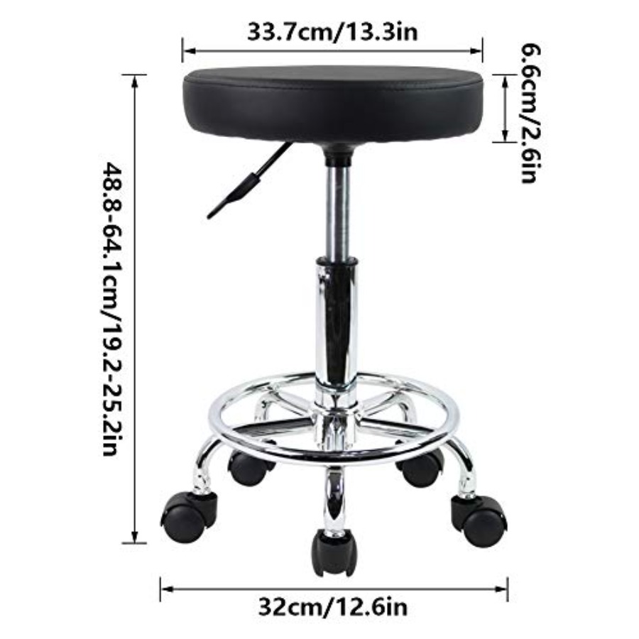 PU Leather Round Rolling Stool – Spa & Wellness Earth City Москва Шелепиха Bewertung und Preis