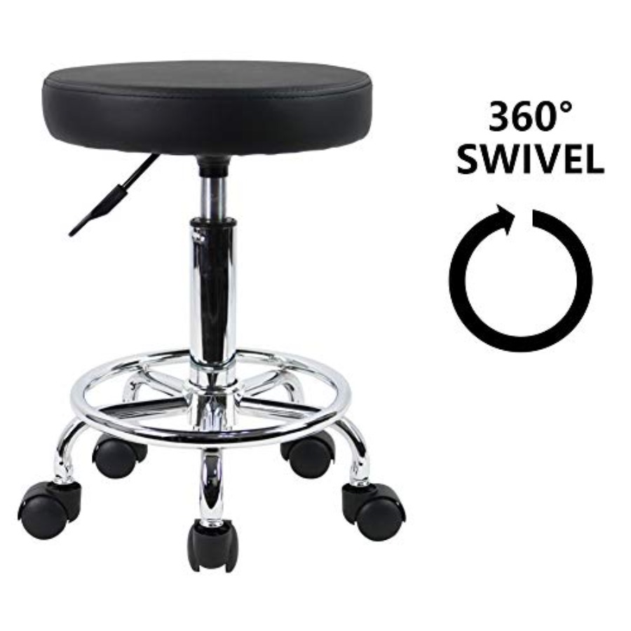 PU Leather Round Rolling Stool – Spa & Wellness Earth City Москва Шелепиха Bewertung und Preis