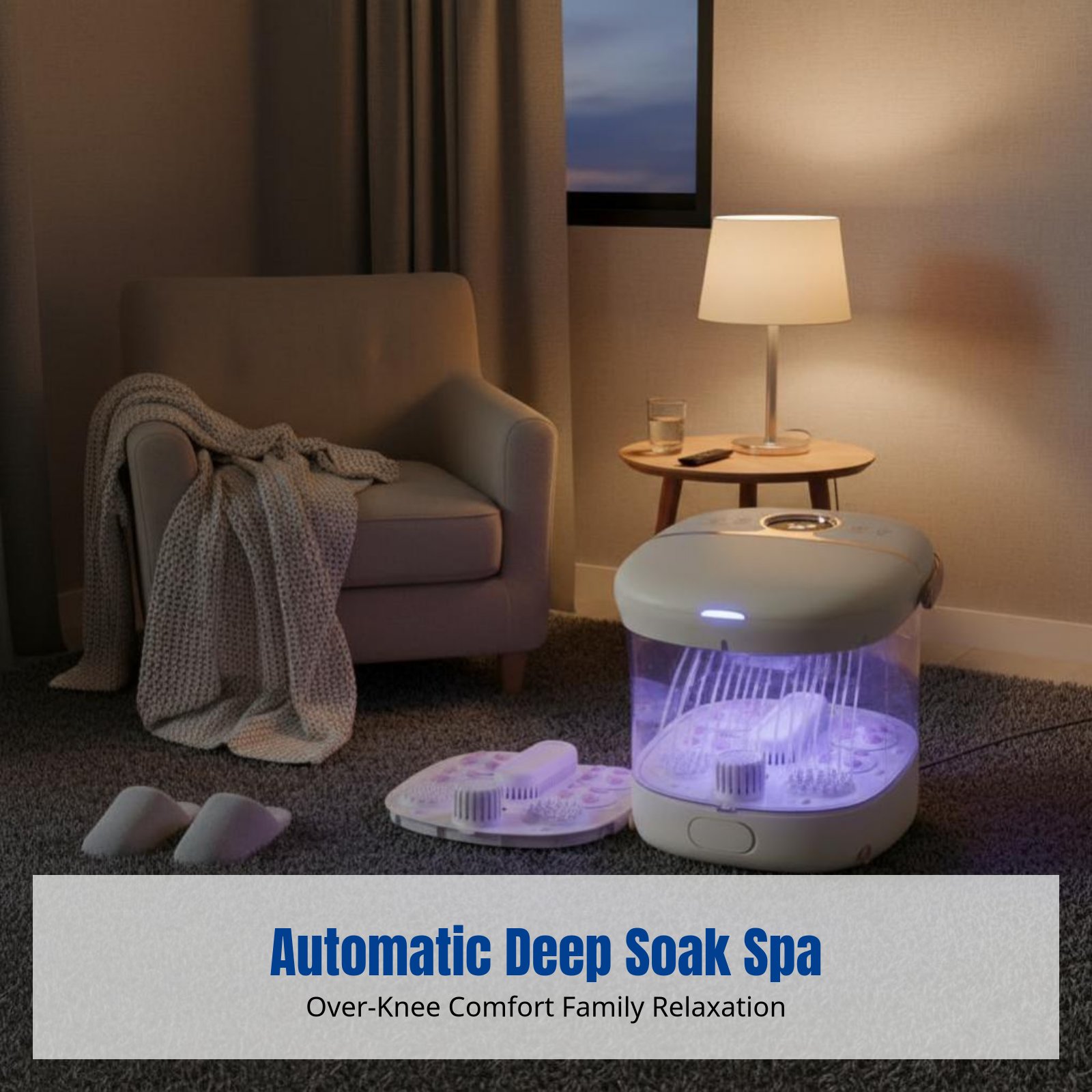 Deep Knees-Over Foot Spa Tub,  – Home Spa Wellness Bewertung und Preis